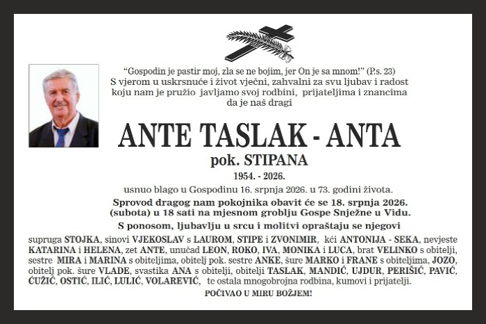Ante Taslak – Anta