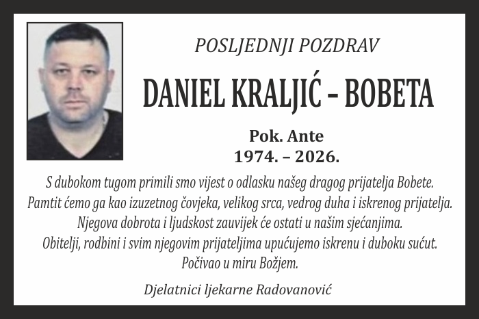 Daniel Kraljić – Bobeta